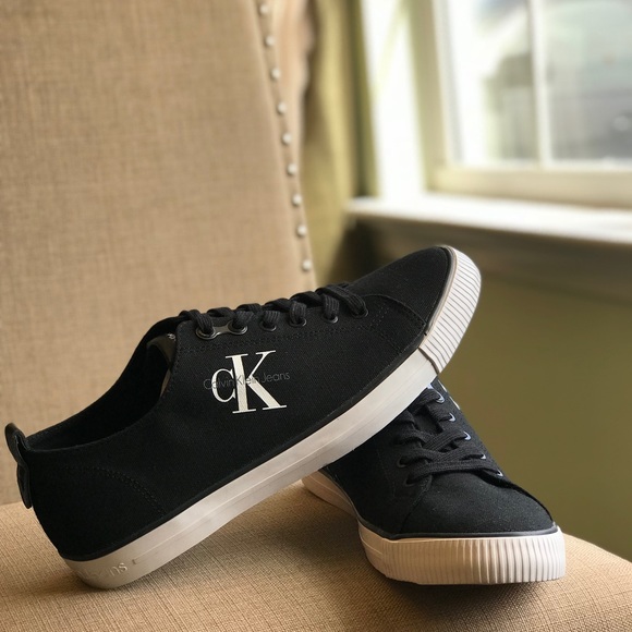 Calvin Klein Other - NWT Calvin Klein Black Canvas Sneakers
